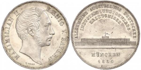 2 Талер Королевство Бавария (1806 - 1918) Серебро Максимилиан II (король Баварии)(1811 - 1864)