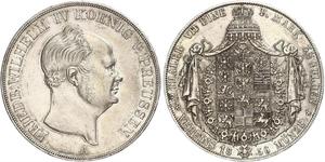 2 Талер Пруссия (королевство) (1701-1918) Серебро Фридрих Вильгельм IV (1795 - 1861)