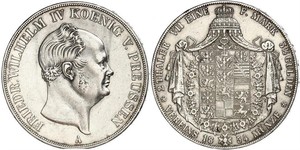 2 Талер Пруссия (королевство) (1701-1918) Серебро Фридрих Вильгельм IV (1795 - 1861)