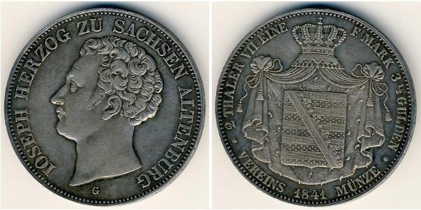 2 Талер Саксен-Кобург-Гота (1826-1920) Серебро 