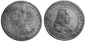 2 Талер Священная Римская империя (962-1806) Серебро Ferdinand III, Holy Roman Emperor (1608-1657)