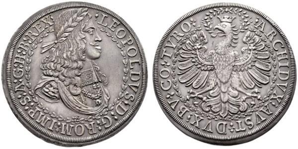 2 Талер Священная Римская империя (962-1806) Серебро Леопольд I (император Священной Римской империи)(1640-1705)