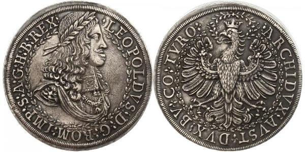 2 Талер Священная Римская империя (962-1806) Серебро Леопольд I (император Священной Римской империи)(1640-1705)