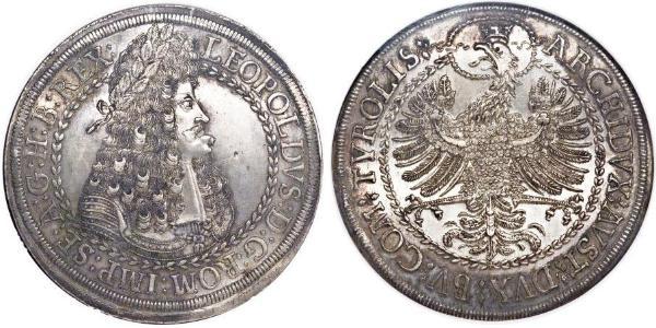 2 Талер Священная Римская империя (962-1806) Серебро Леопольд I (император Священной Римской империи)(1640-1705)