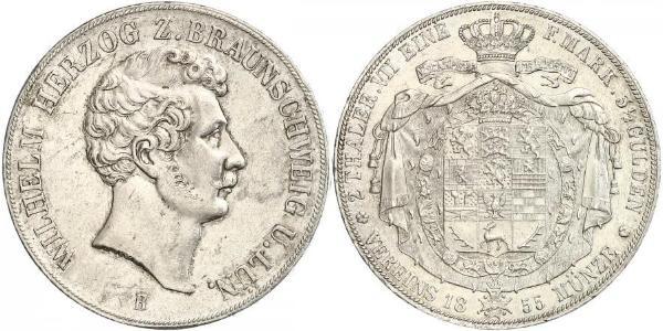 2 Талер null Срібло William, Duke of Brunswick