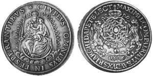 2 Талер Баварія (курфюрство) (1623 - 1806) Срібло 