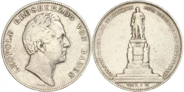 2 Талер Велике герцогство Баден (1806-1918) Срібло Leopold, Grand Duke of Baden (1790 – 1852)