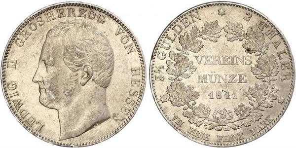 2 Талер Великое герцогство Гессен (1806 - 1918) Срібло Louis II, Grand Duke of Hesse