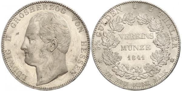 2 Талер Великое герцогство Гессен (1806 - 1918) Срібло Louis II, Grand Duke of Hesse