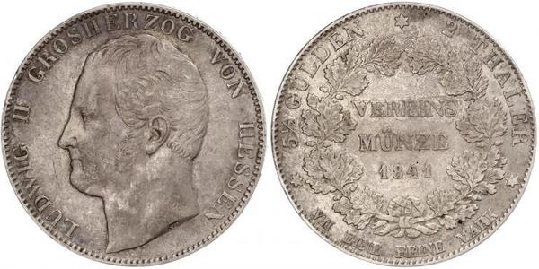 2 Талер Великое герцогство Гессен (1806 - 1918) Срібло Louis II, Grand Duke of Hesse