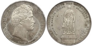2 Талер Королівство Баварія (1806 - 1918) Срібло Людвиг I (король Баварії)(1786 – 1868)