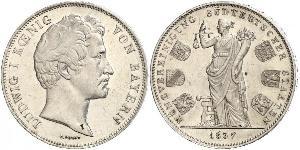 2 Талер Королівство Баварія (1806 - 1918) Срібло Людвиг I (король Баварії)(1786 – 1868)