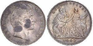 2 Талер Королівство Баварія (1806 - 1918) Срібло Людвиг I (король Баварії)(1786 – 1868)