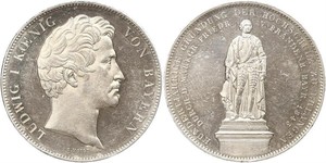2 Талер Королівство Баварія (1806 - 1918) Срібло Людвиг I (король Баварії)(1786 – 1868)