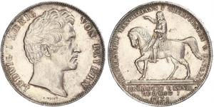 2 Талер Королівство Баварія (1806 - 1918) Срібло Людвиг I (король Баварії)(1786 – 1868)