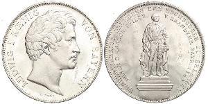 2 Талер Королівство Баварія (1806 - 1918) Срібло Людвиг I (король Баварії)(1786 – 1868)