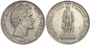 2 Талер Королівство Баварія (1806 - 1918) Срібло Людвиг I (король Баварії)(1786 – 1868)