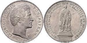 2 Талер Королівство Баварія (1806 - 1918) Срібло Людвиг I (король Баварії)(1786 – 1868)