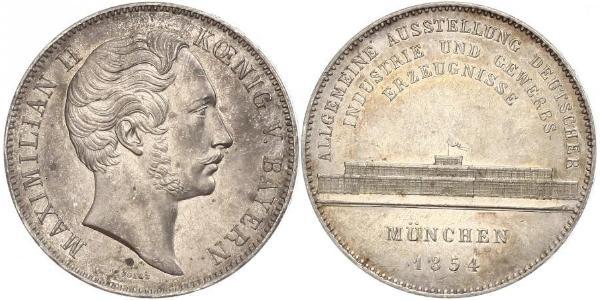 2 Талер Королівство Баварія (1806 - 1918) Срібло Максиміліан II (король Баварії)(1811 - 1864)
