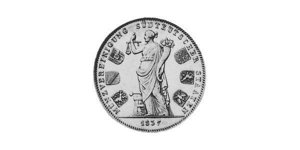 2 Талер Королівство Баварія (1806 - 1918) Срібло Людвиг I (король Баварії)(1786 – 1868)