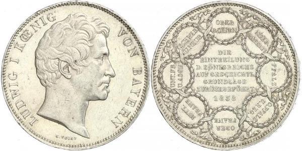 2 Талер Королівство Баварія (1806 - 1918) Срібло Людвиг I (король Баварії)(1786 – 1868)