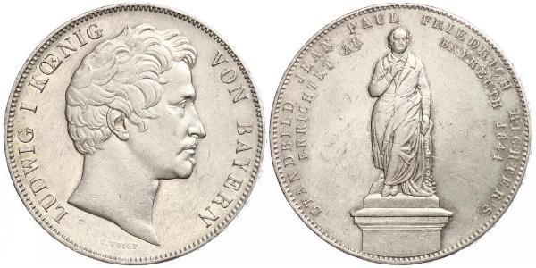 2 Талер Королівство Баварія (1806 - 1918) Срібло Людвиг I (король Баварії)(1786 – 1868)