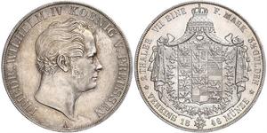 2 Талер Королівство Пруссія (1701-1918) Срібло Фрідріх Вільгельм IV (1795 - 1861)