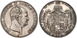 2 Талер Королівство Пруссія (1701-1918) Срібло Фрідріх Вільгельм IV (1795 - 1861)