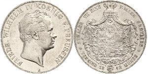 2 Талер Королівство Пруссія (1701-1918) Срібло Фрідріх Вільгельм IV (1795 - 1861)