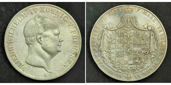 2 Талер Королівство Пруссія (1701-1918) Срібло Фрідріх Вільгельм IV (1795 - 1861)