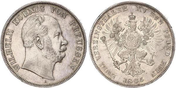 2 Талер Королівство Пруссія (1701-1918) Срібло Wilhelm I, German Emperor (1797-1888)
