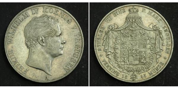 2 Талер Королівство Пруссія (1701-1918) Срібло Фрідріх Вільгельм IV (1795 - 1861)