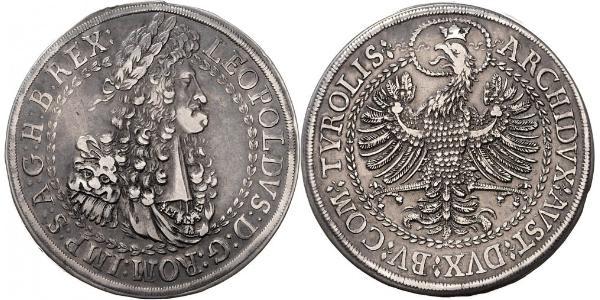 2 Талер Священна Римська імперія (962-1806) Срібло Леопольд I Габсбург(1640-1705)