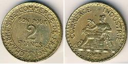 2 Франк Третья французская республика (1870-1940)  Бронза/Алюминий 