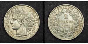 2 Франк Вторая французская республика (1848-1852) Серебро 