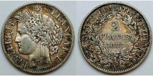 2 Франк Вторая французская республика (1848-1852) Серебро 