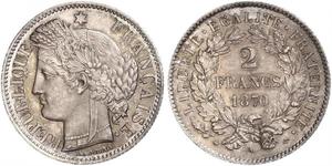 2 Франк Вторая французская республика (1848-1852) Серебро 