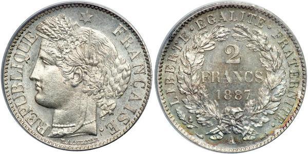 2 Франк French Second Republic (1848-1852) Срібло 