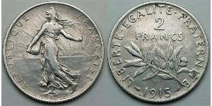 2 Франк Третя французька республіка (1870-1940)  Срібло 