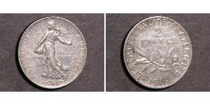 2 Франк Третя французька республіка (1870-1940)  Срібло 