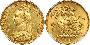 2 Фунт Велика Британія  Золото Вікторія (1819 - 1901)