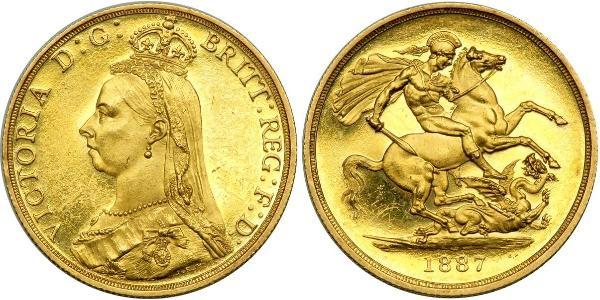 2 Фунт Велика Британія  Золото Вікторія (1819 - 1901)