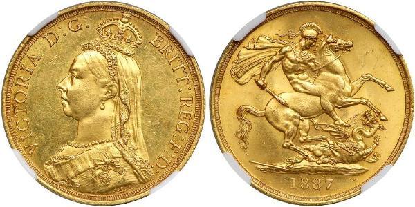 2 Фунт Велика Британія  Золото Вікторія (1819 - 1901)
