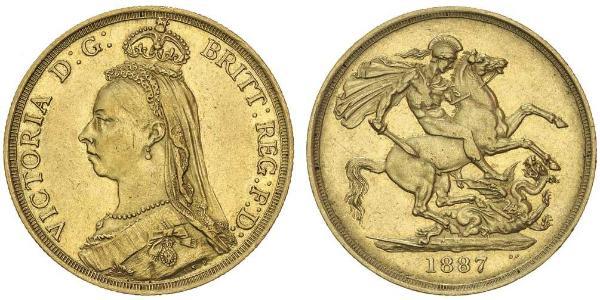 2 Фунт Велика Британія  Золото Вікторія (1819 - 1901)
