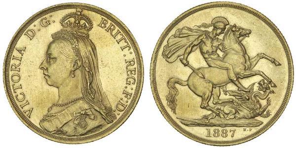 2 Фунт Велика Британія  Золото Вікторія (1819 - 1901)