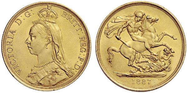 2 Фунт Великобритания  Золото Виктория (1819 - 1901)
