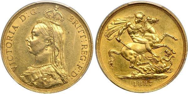 2 Фунт Великобритания  Золото Виктория (1819 - 1901)