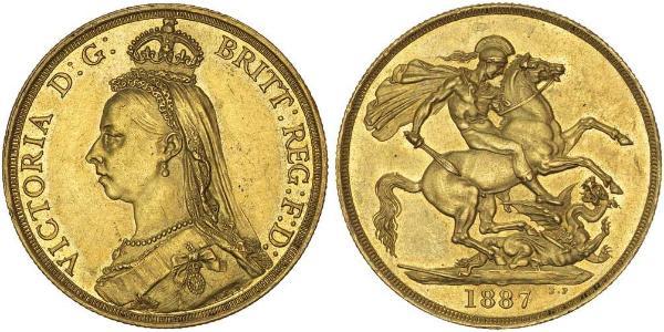 2 Фунт Великобритания  Золото Виктория (1819 - 1901)
