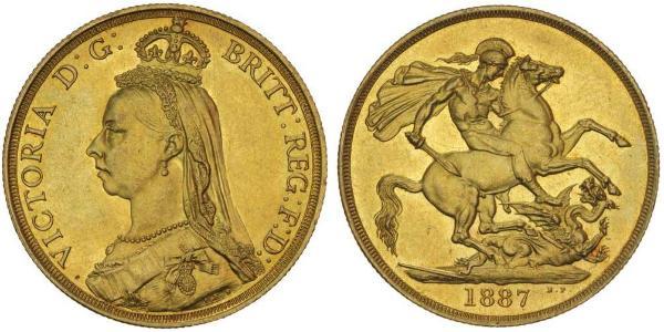 2 Фунт Великобритания  Золото Виктория (1819 - 1901)