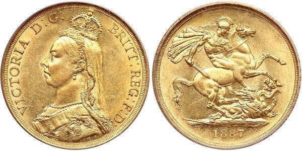 2 Фунт Великобритания  Золото Виктория (1819 - 1901)
